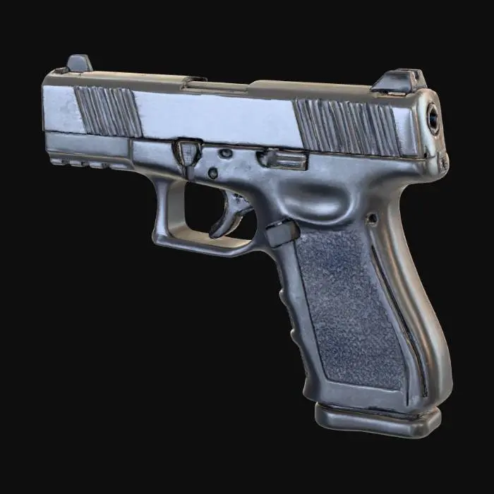 3D model for Handgun Side Profile