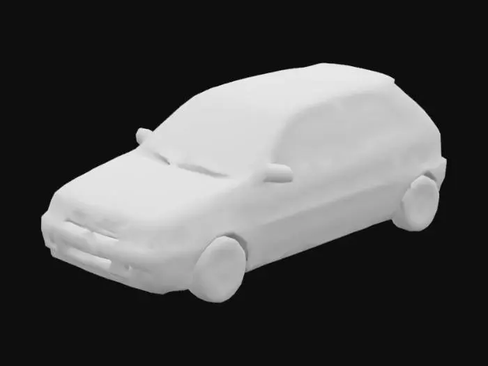 3D model for Vintage Car Blueprint