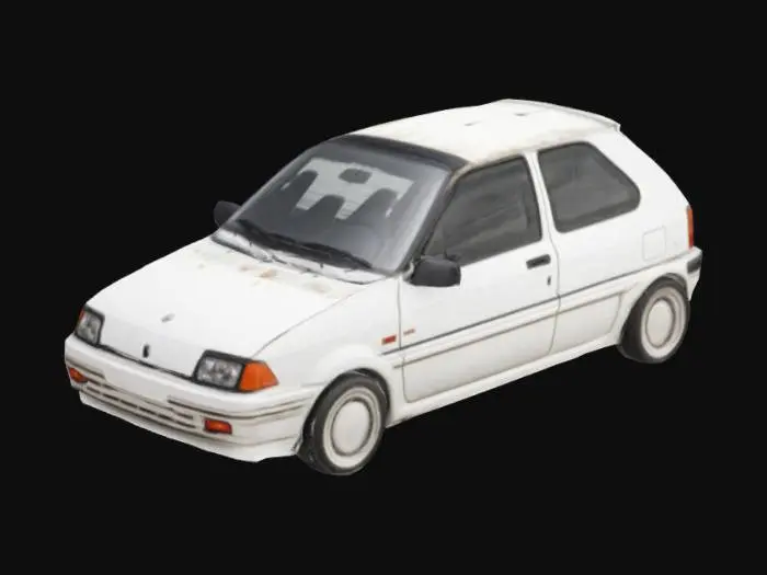 3D model for Vintage Car Blueprint