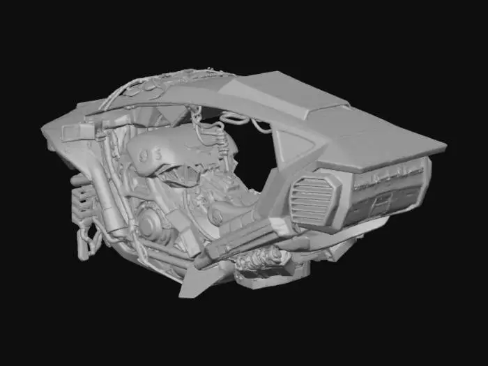 3D model for Futuristic Speeder Bike