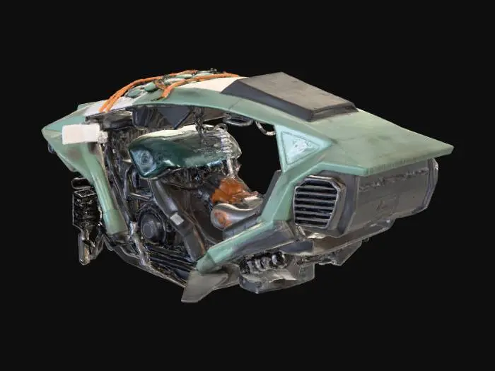 3D model for Futuristic Speeder Bike