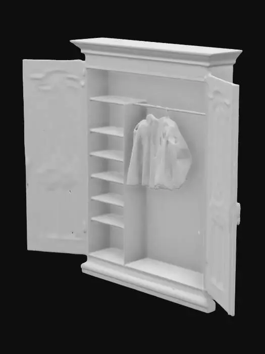 3D model for a closet