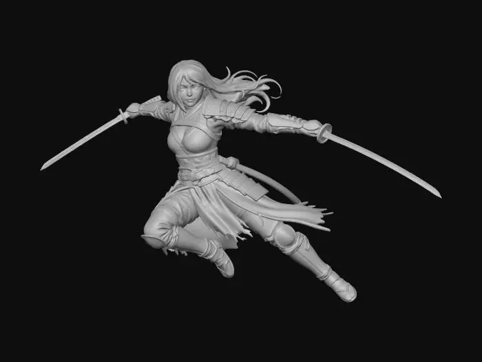 3D model for Anime Swordgirl
