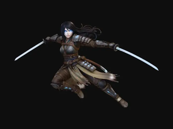 3D model for Anime Swordgirl
