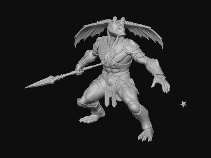 3D model for Warrior of the Forest
