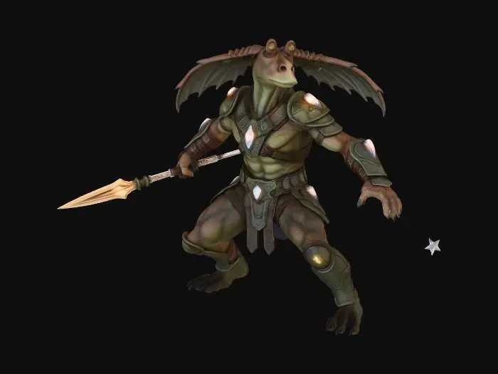 3D model for Warrior of the Forest