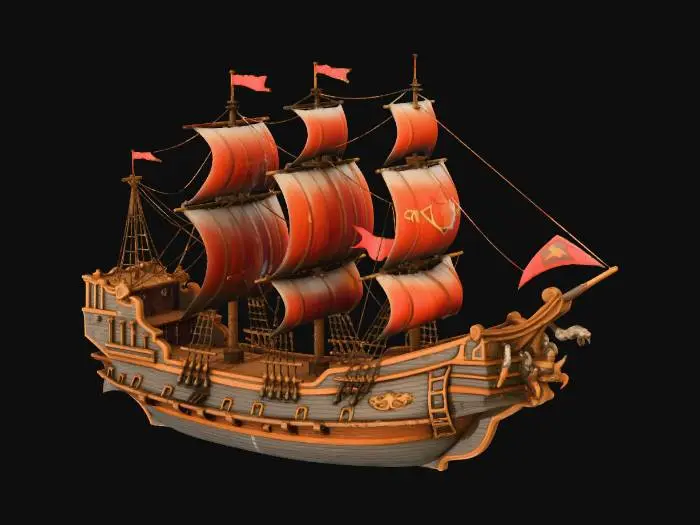 3D model for Pirate_Adventure Ship