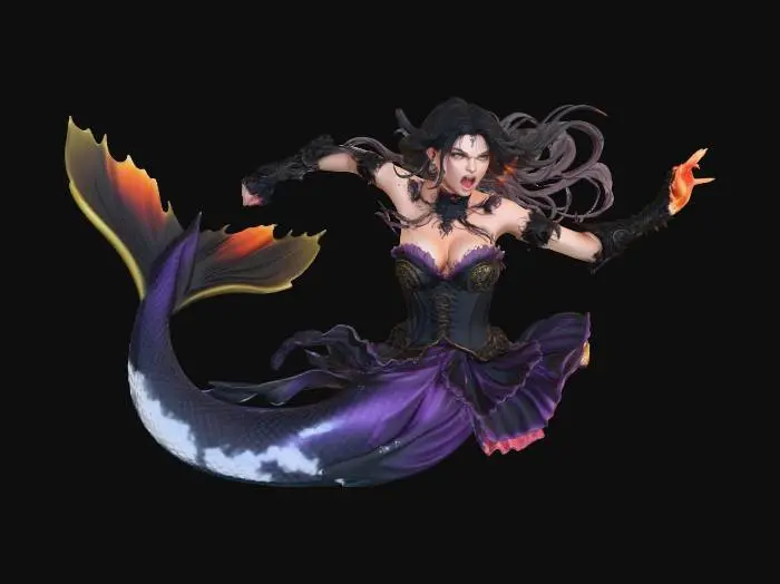 3D model for Meshy_AI_Siren_s_Fury_0125164618_generate