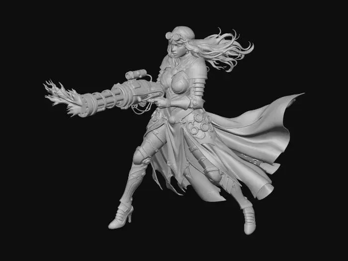 3D model for Steampunk Defender