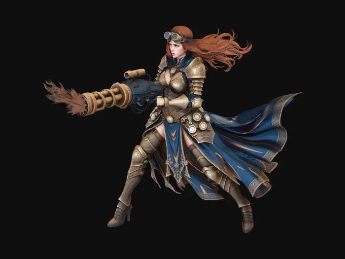 3D model for Steampunk Defender