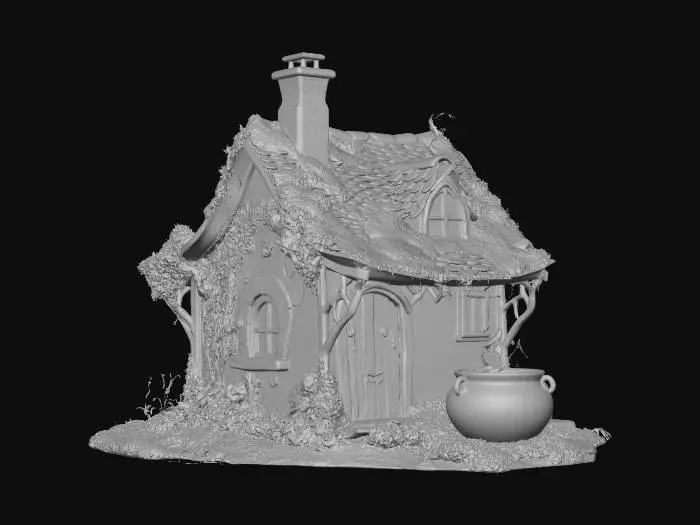 3D model for Witchers Cauldron Cottage