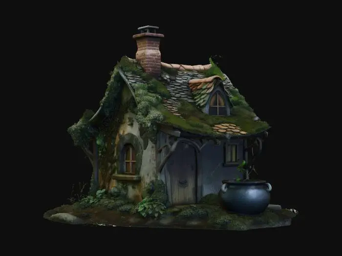 3D model for Witchers Cauldron Cottage