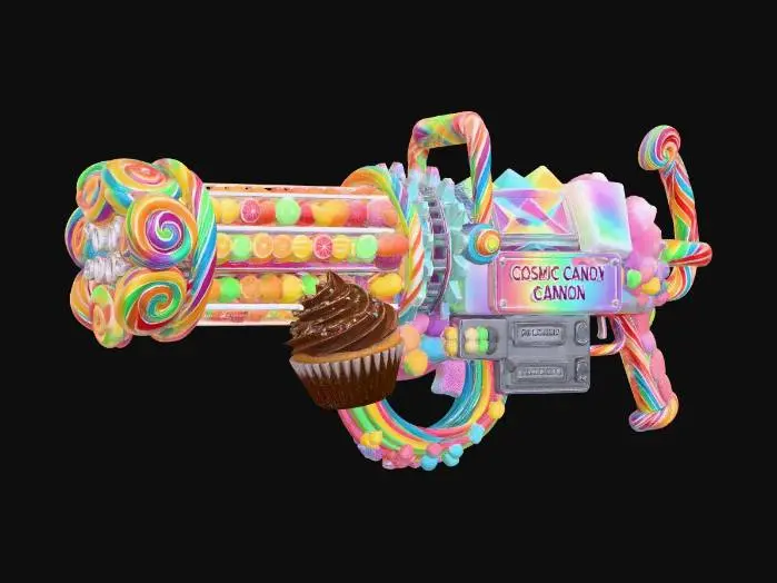 3D model for Cosmic Candy Cannon