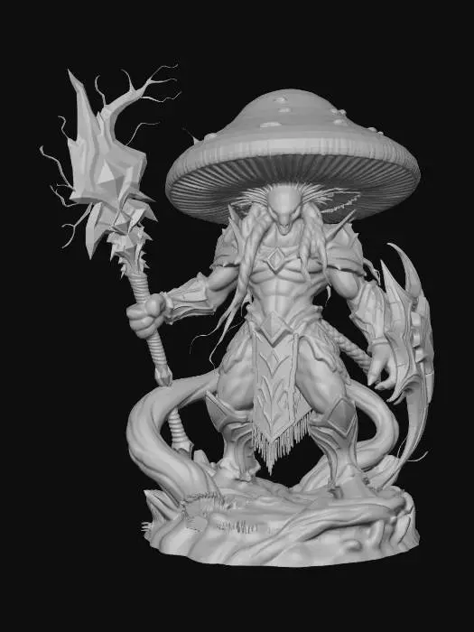 3D model for mushroom-headed warrior 3d model 5