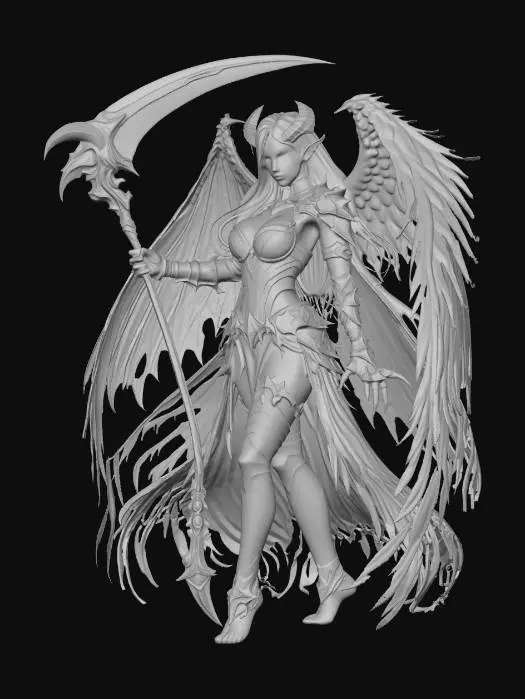 3D model for Fallen Angel Demon-mattyventura02-remix