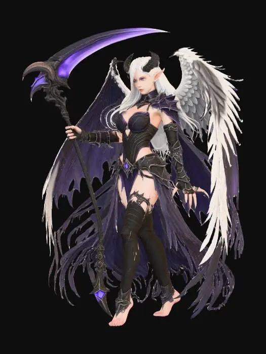 3D model for Fallen Angel Demon-mattyventura02-remix