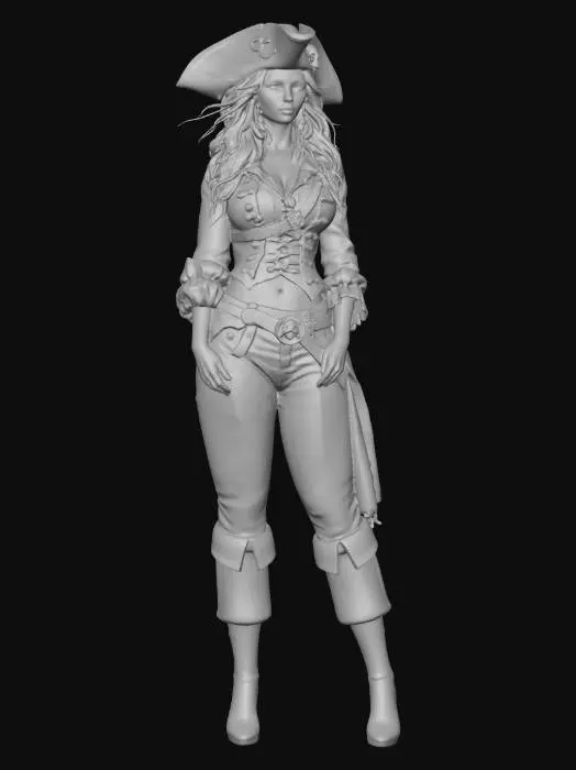 3D model for Pirate captain