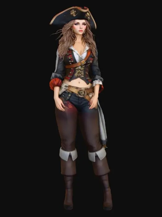 3D model for Pirate captain