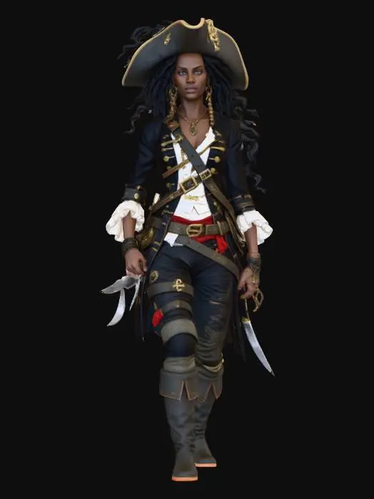3D model for Pirate Queen