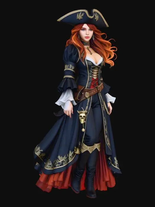 3D model for just another Pirate Queen