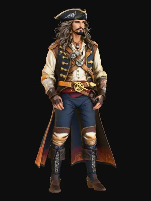 3D model for Captain of the High Seas