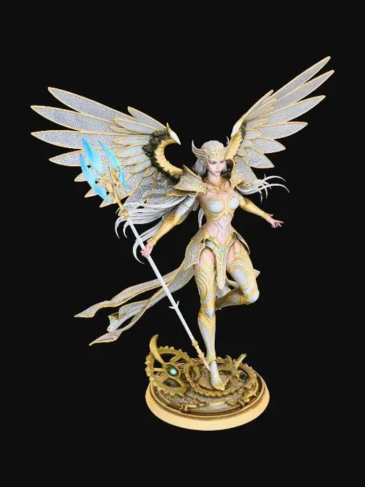 3D model for Clockwork Angel Warrior Statue