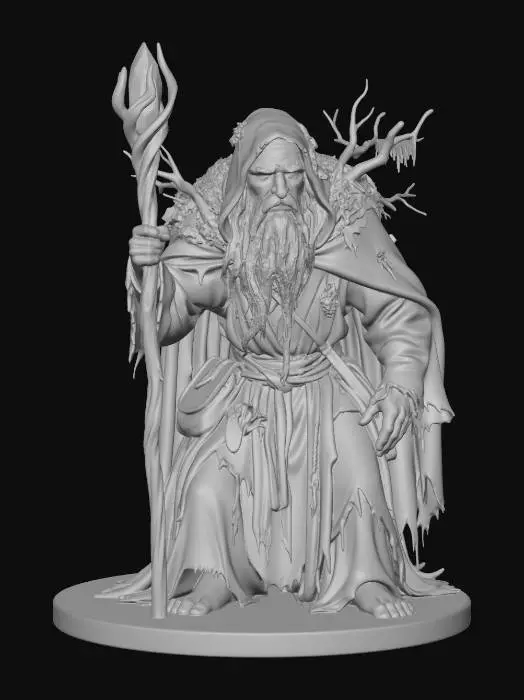 3D model for Forest Mage
