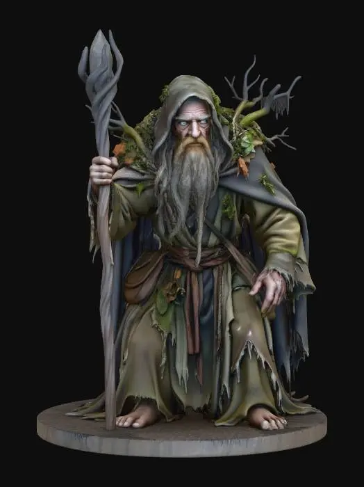 3D model for Forest Mage
