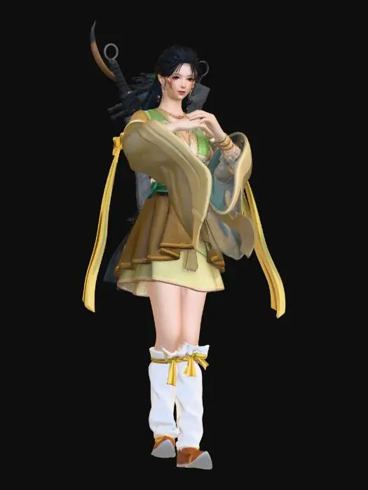 3D model for Where wind meets  Char