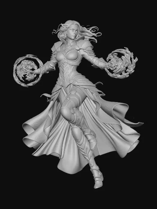 3D model for Steampunk Elementalist 2