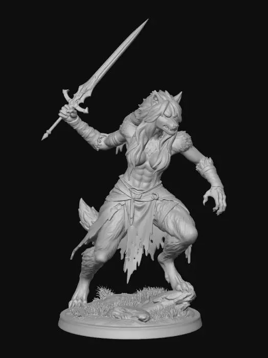 3D model for Moonblade Warlord