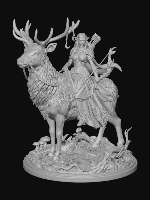 3D model for Stagbound Elven Archer