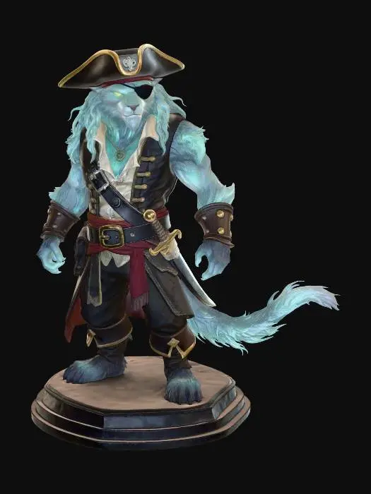 3D model for Pirate Spirit Wolf - Captain Nightfang
