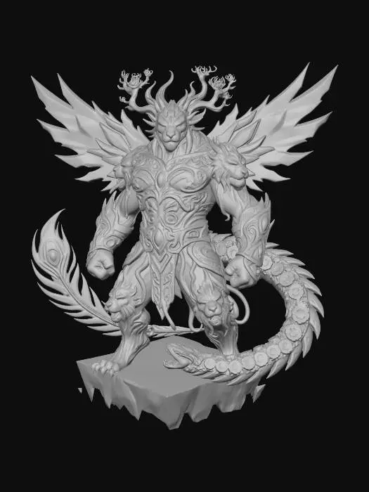 3D model for Astral Stag Warden