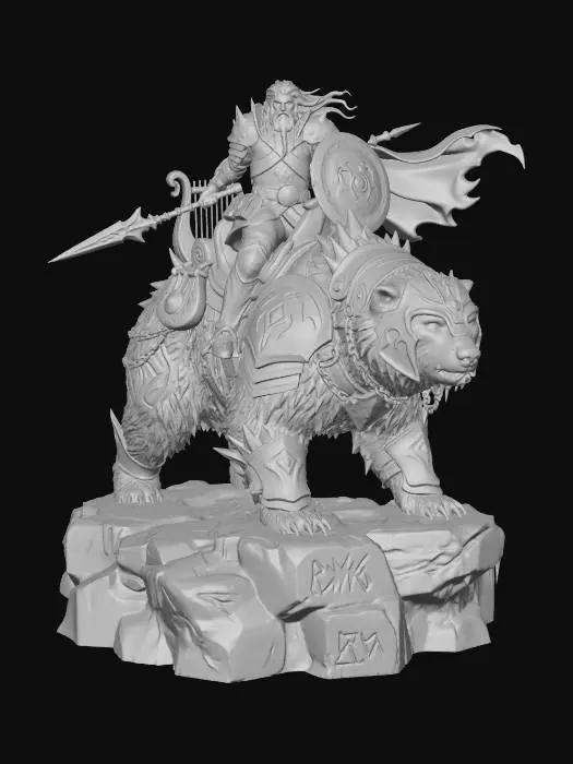3D model for Frostbound Barden #EasterEgg2026#Warlord