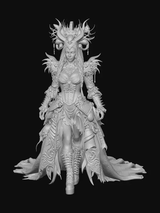 3D model for Empress of the Dark Relics weird Gothic Barok Fashiion style , #EasterEgg2026#