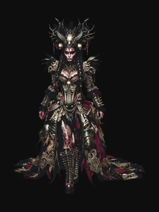 3D model for Empress of the Dark Relics weird Gothic Barok Fashiion style , #EasterEgg2026#