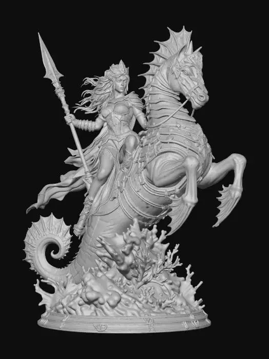 3D model for siren seahors gurad