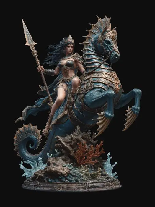3D model for siren seahors gurad