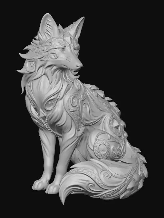 3D model for Gilded Jewel Fox