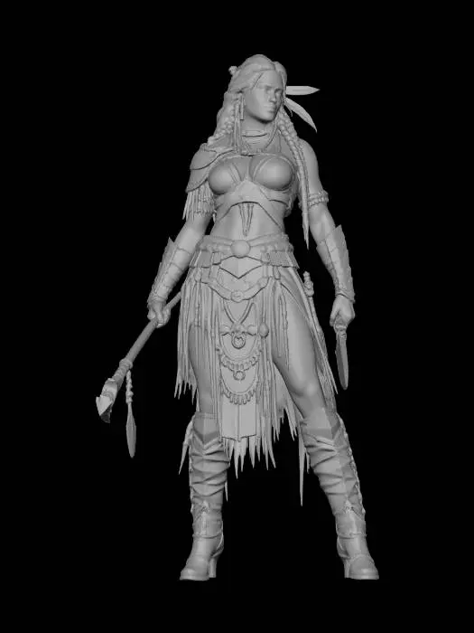 3D model for Wasteland Huntress