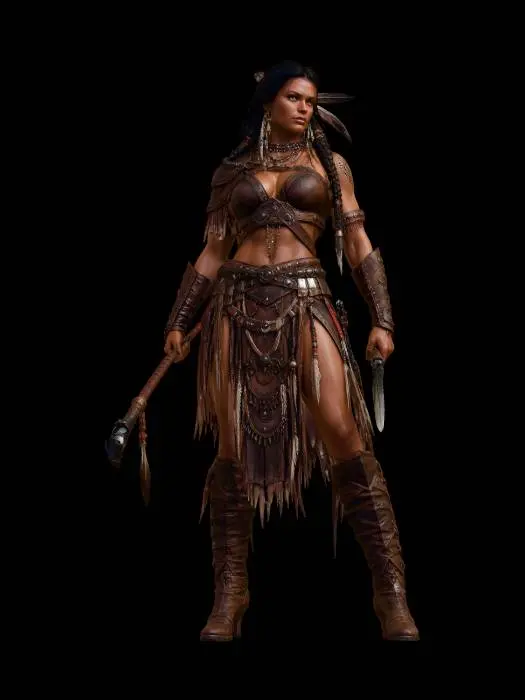 3D model for Wasteland Huntress