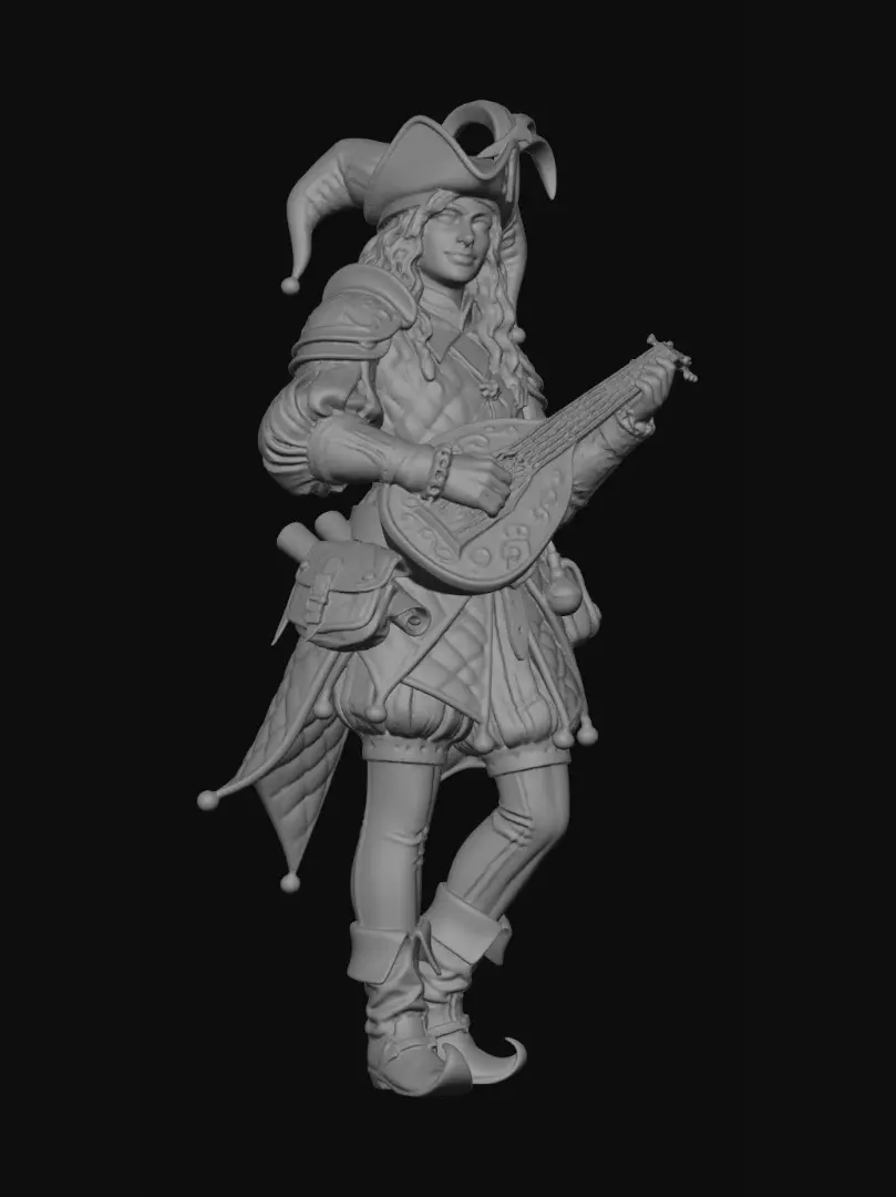 3D model for Harlequin Minstrel