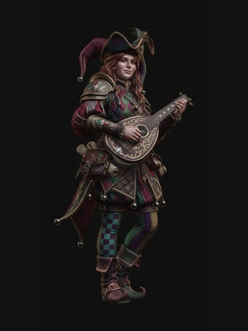 3D model for Harlequin Minstrel