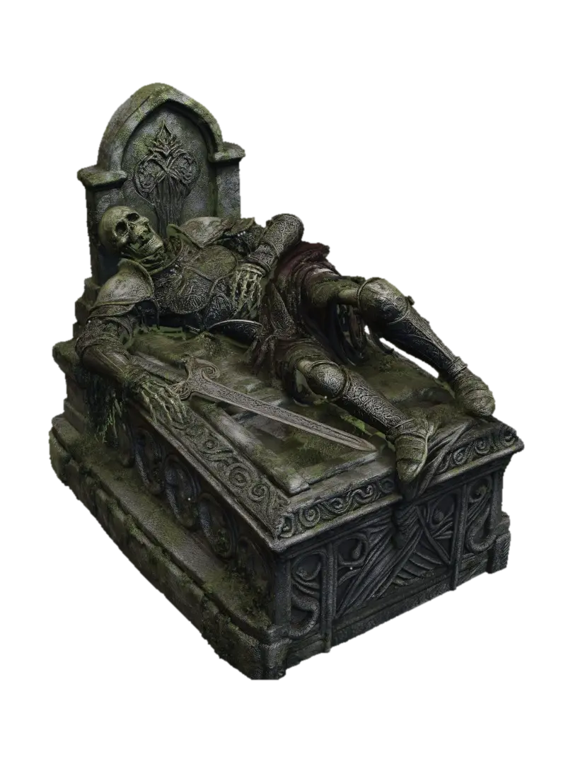 Mossbound Knight 的 AI 生成 3D 模型