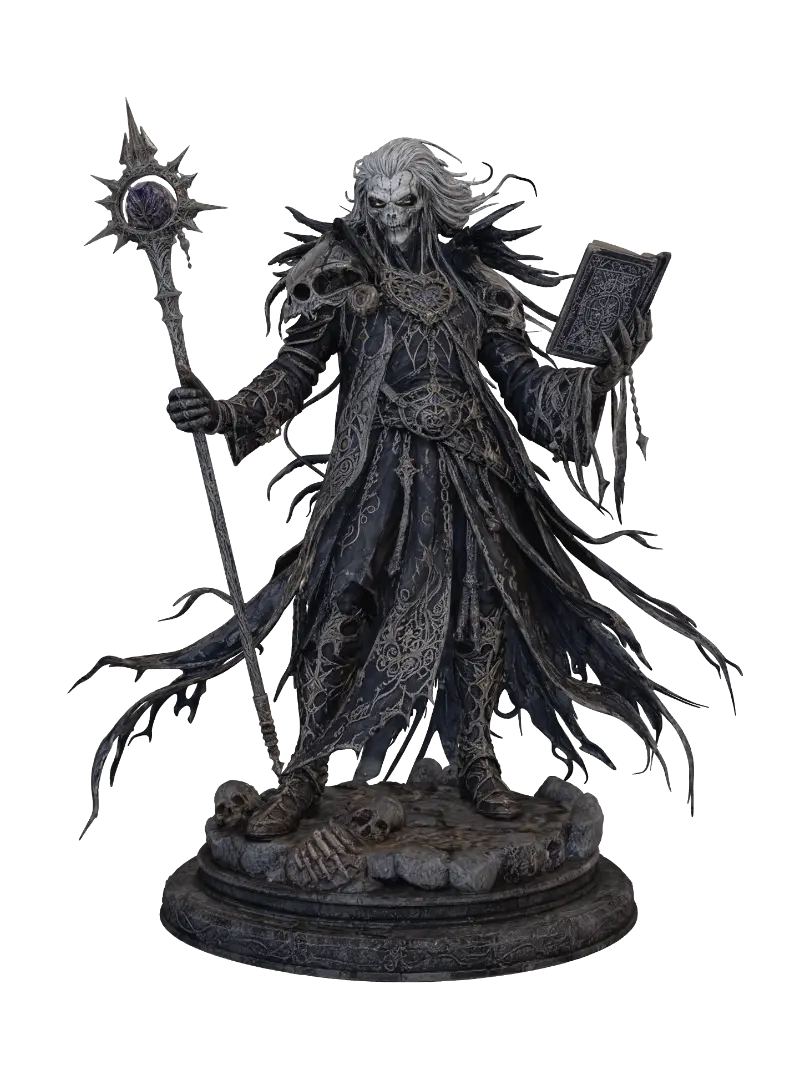 Lich Archmage - Watak fantasi 3D Meshy AI