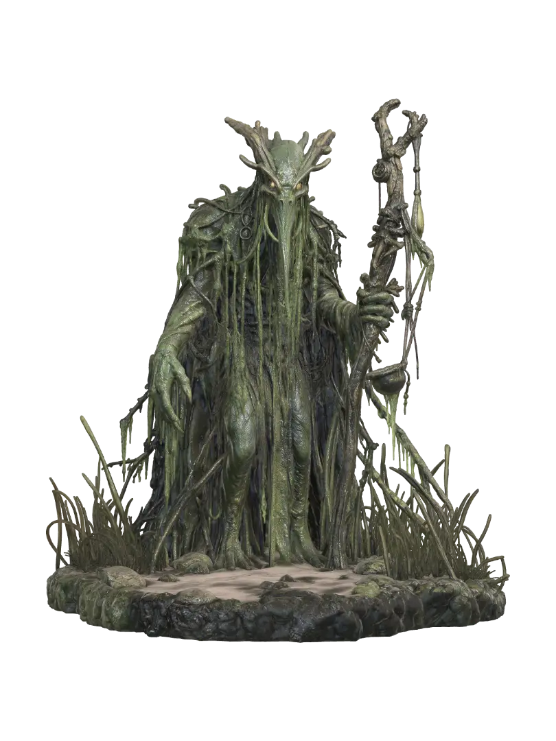 Bogwood Oracle 3D model, vytvořený pomocí AI