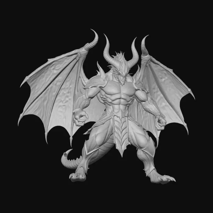 3D model for demon dragon 3d model 2