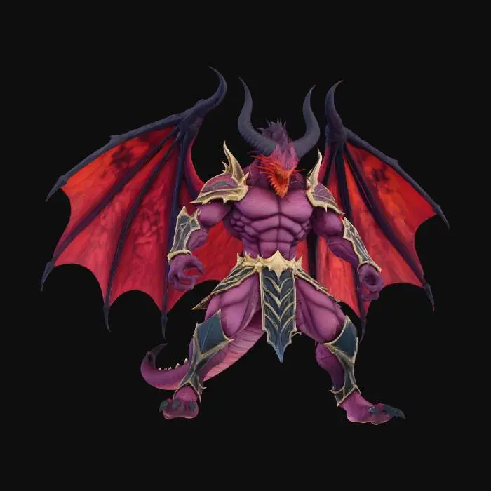 3D model for demon dragon 3d model 2