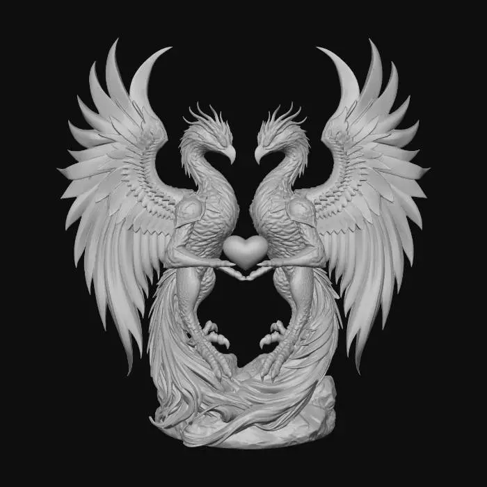 3D model for Eternal Bond with heart